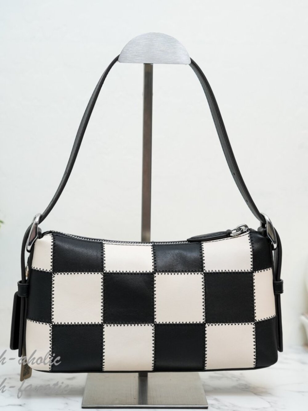 Coach Coachtopia Alter Ego Small Slouchy Shoulder Bag Checkerboard CGQ32 NWT - Picture 7 of 12